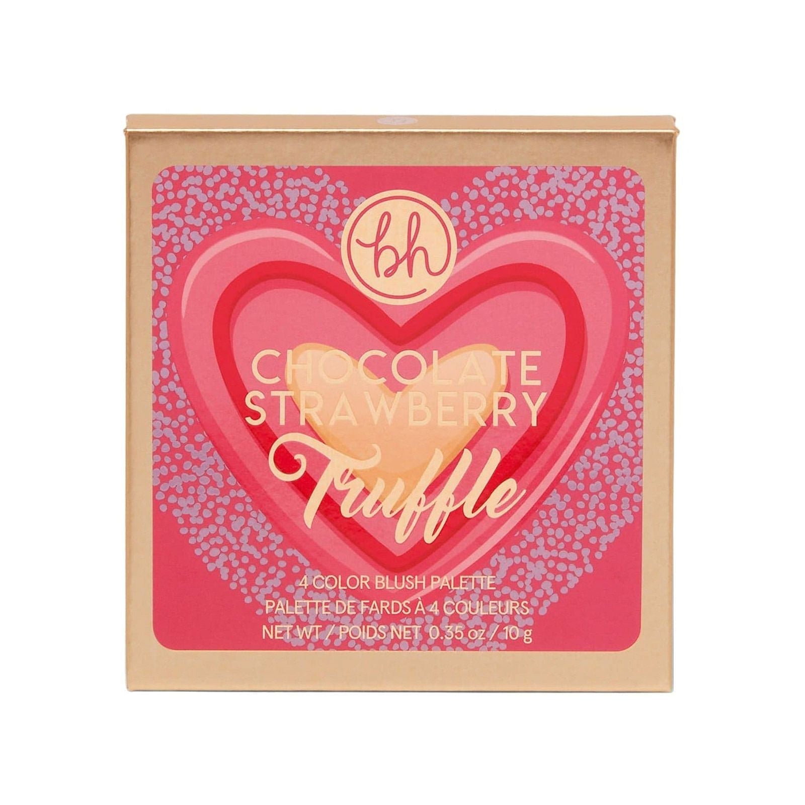 Bh Cosmetics Chocolate Strawberry Truffle 4 Color Blush Palette - Vitamins House