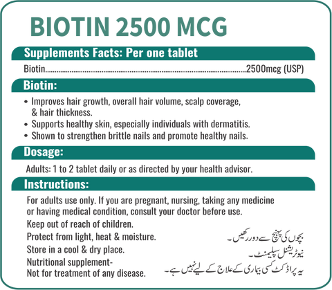 NHC  Biotin 2500 MCG