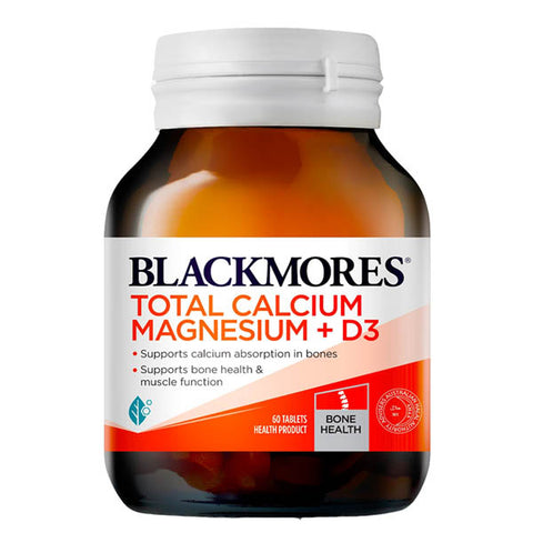 Blackmores Total Calcium Magnesium + D3, 60 Ct