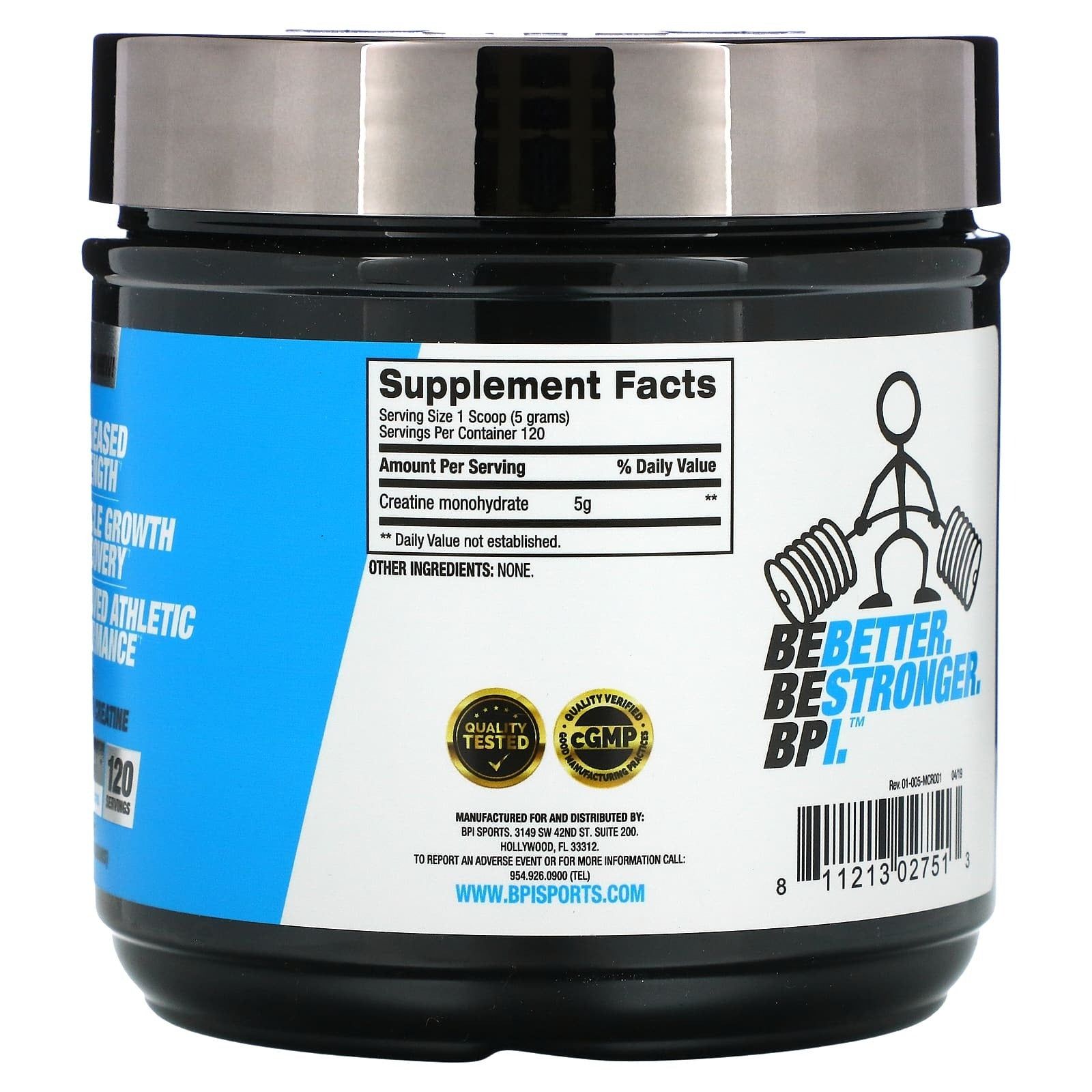 Bpi Sports Micronized Creatine, 600g - Vitamins House