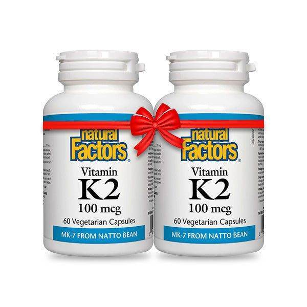 Bundle Pack - Natural Factors Vitamin K2 60 Ct - Vitamins House