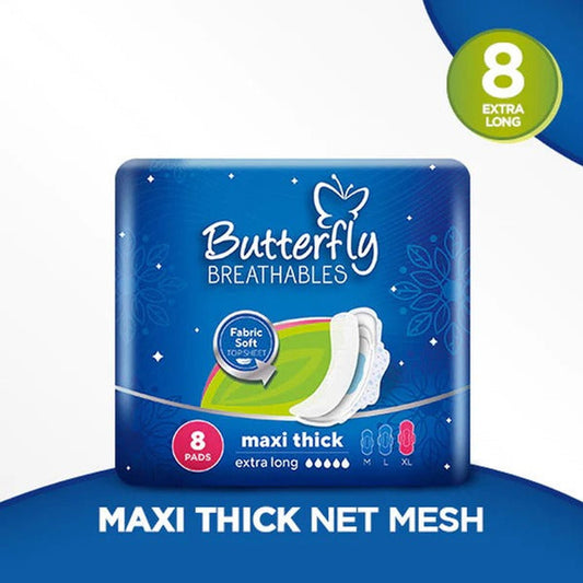 Butterfly Breathable Maxi Thick (Extra Long), 8 Ct - Vitamins House