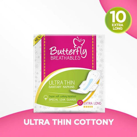 Butterfly Breathable Ultra Thin (Extra Long), 10 Ct - Vitamins House