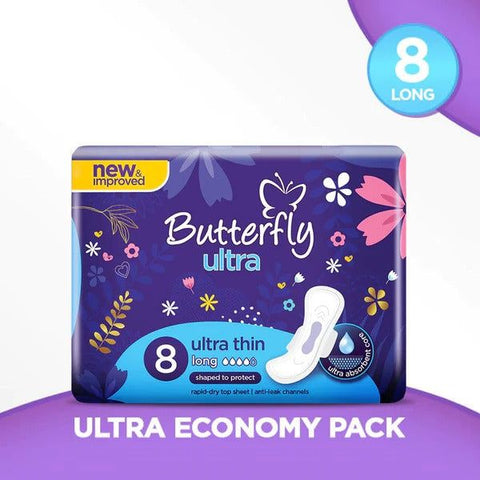 Butterfly Ultra (Long), 8 Ct - Vitamins House