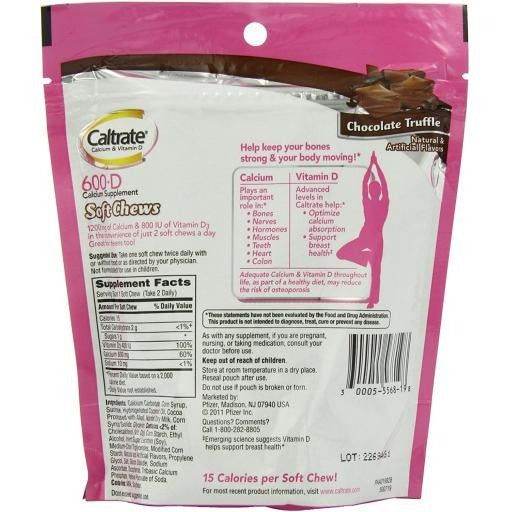 Caltrate Bone Health Calcium Chocolate Flavor 600+D3 - Vitamins House
