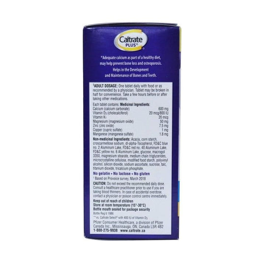 Caltrate Plus 60 CT 800iu - Vitamins House