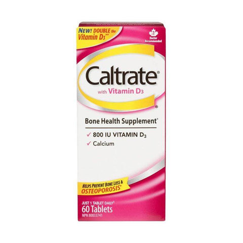 Caltrate with Vitamin D3 Bone Health Supplement 60 Tablets - Vitamins House