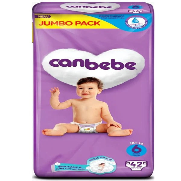 Canbebe Diapers Size 6 (Extra Large), 42 Ct
