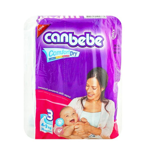 Canbebe Comfort Dry Diapers Size 3 (Midi), 36 Ct - Vitamins House