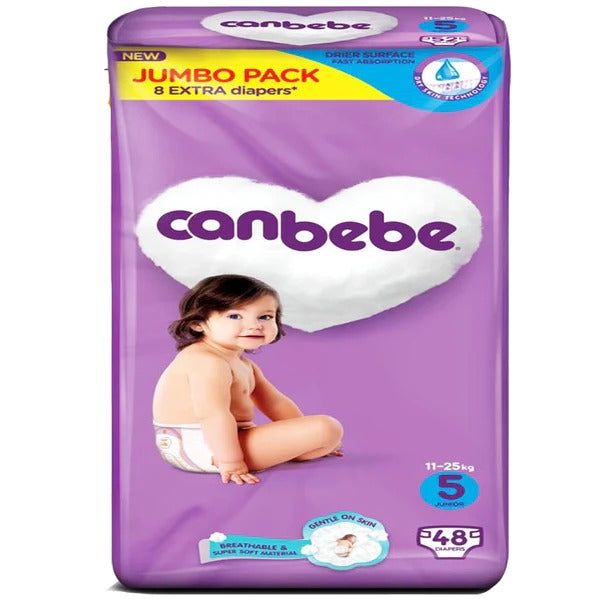 Canbebe Diapers Size 5 (Junior), 48 Ct - Vitamins House