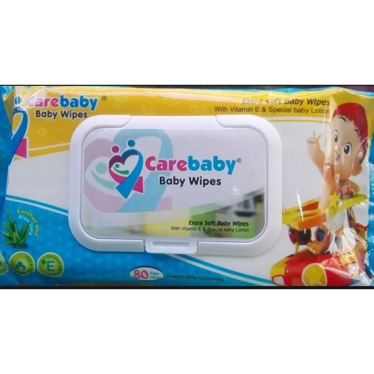 Care Baby Wipes Jumbo Size with 80 Pcs - Vitamins House