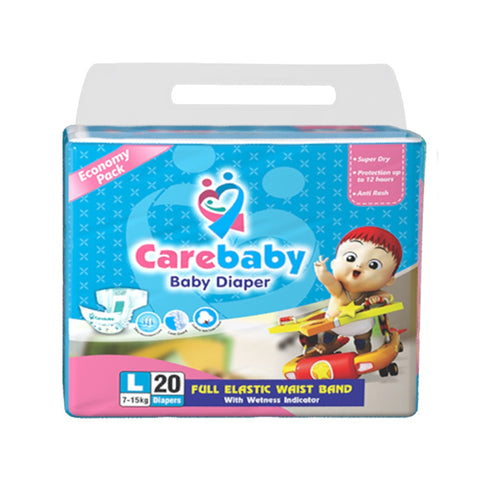 Carebaby Diapers Large | Size 4 | 20 Pcs