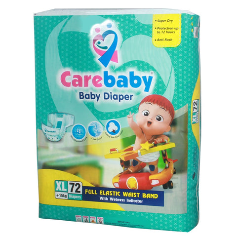 Carebaby Diapers XL | Size 5 | 72 Pcs