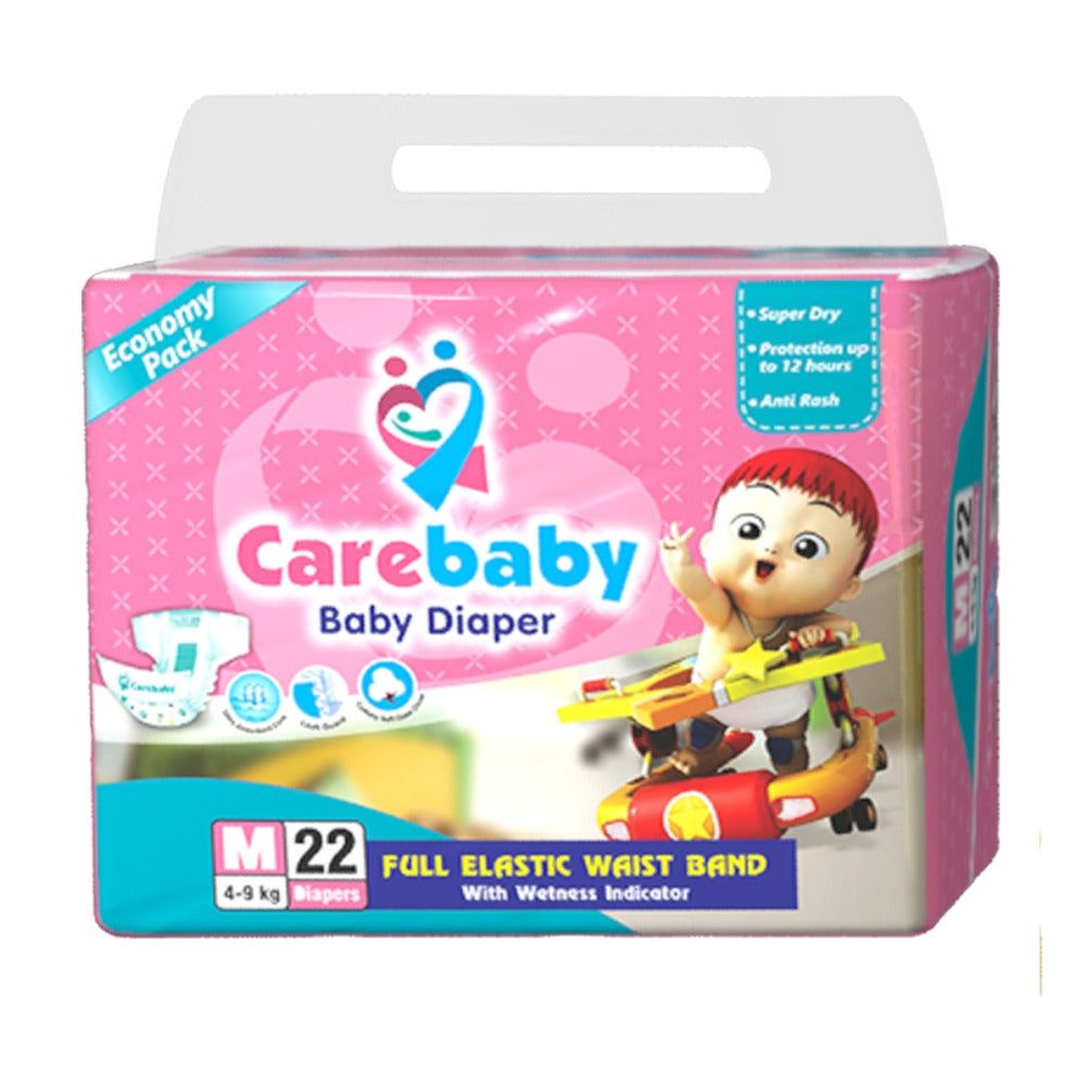Carebaby Diapers Medium | Size 3 | 22 Pcs - Vitamins House