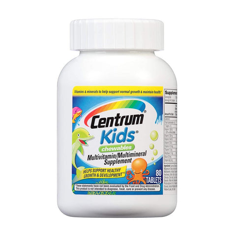 Centrum Kids Multivitamins (Chewable) 80 Tablets