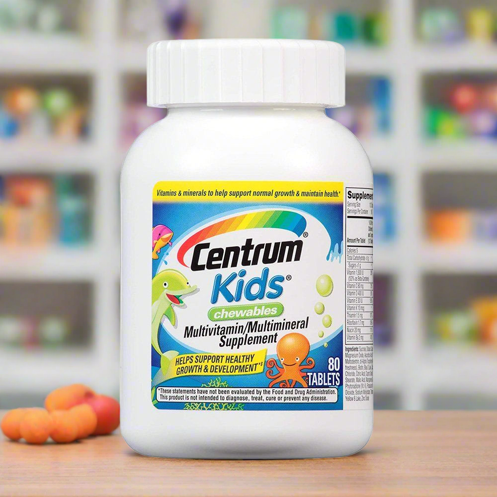 Centrum Kids Multivitamins (Chewable) 80 Tablets - Vitamins House