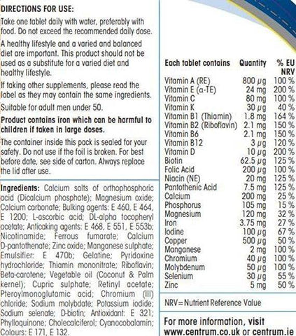 Centrum Men A to Z - 30 tablets - Vitamins House