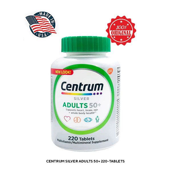 Centrum Silver Adults 50+ 220 Ct - Vitamins House