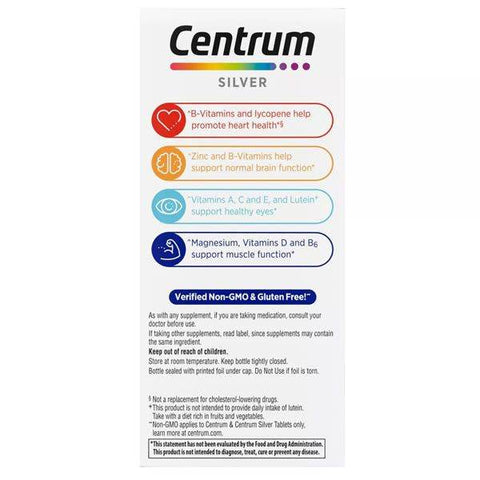 Centrum Silver Men 50+ 100 Tablets - Vitamins House