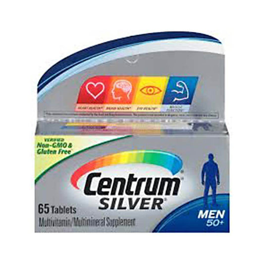 Centrum Silver Men 50+ Multivitamin 65 Tablets - Vitamins House