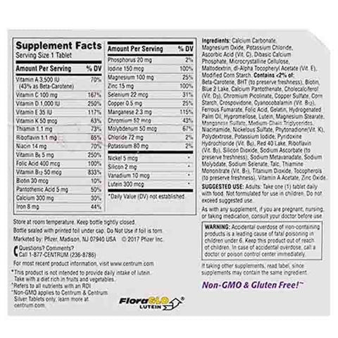 Centrum Silver Ultra Women 50+ Complete Multivitamin 120 Tablets - Vitamins House
