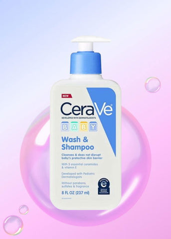 CeraVe Baby Wash & Shampoo, 237ml - Vitamins House