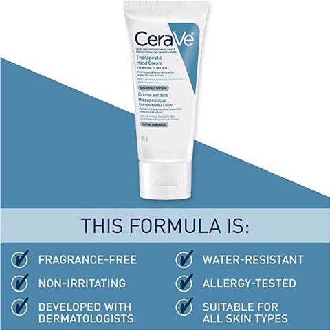 CeraVe Therapeutic Hand Cream, 85g - Vitamins House