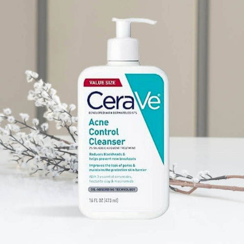 Cerave Acne Control Cleanser 2% Salicylic Acid Acne Treatment 473Ml - Vitamins House