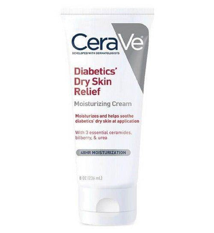 Cerave Diabetics Dry Skin Relief Moisturizing Cream Tube 236Ml - Vitamins House