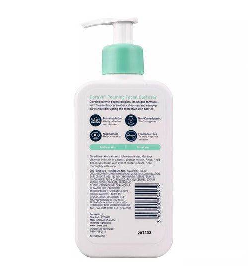 Cerave Foaming Facial Cleanser For Normal To Oily Skin 473Ml - Vitamins House