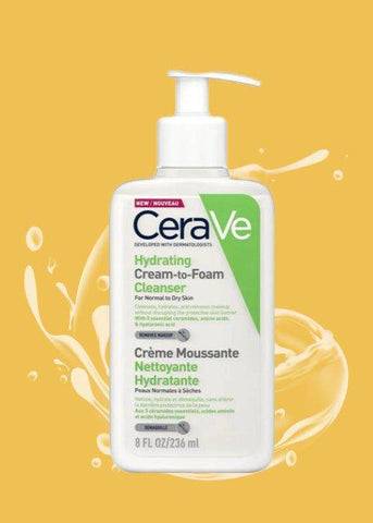 Cerave Hydrating Cream To Foam Cleanser For Normal To Dry Skin 237Ml - Vitamins House