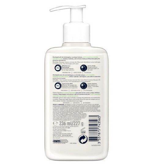 Cerave Hydrating Cream To Foam Cleanser For Normal To Dry Skin 355Ml - Vitamins House