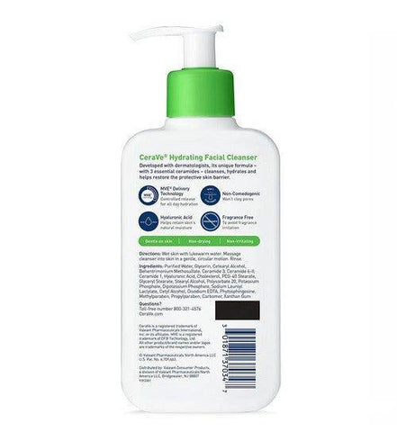 Cerave Hydrating Facial Cleanser For Normal To Dry Skin 237Ml - Vitamins House