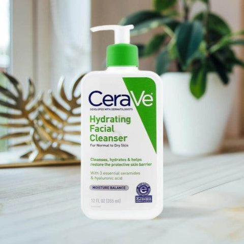 Cerave Hydrating Facial Cleanser For Normal To Dry Skin 355Ml - Vitamins House