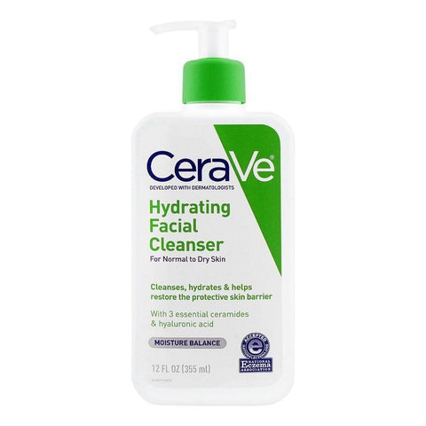Cerave Hydrating Facial Cleanser For Normal To Dry Skin 355Ml - Vitamins House