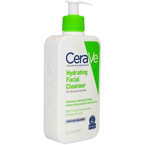 Cerave Hydrating Facial Cleanser For Normal To Dry Skin 355Ml - Vitamins House