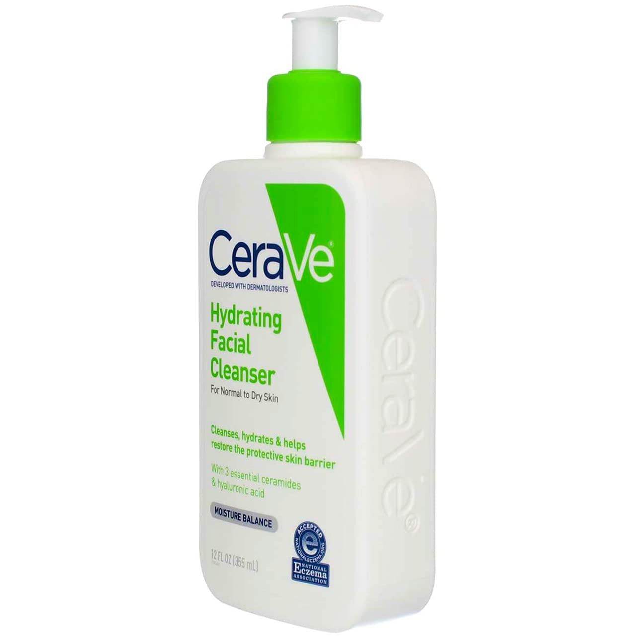 Cerave Hydrating Facial Cleanser For Normal To Dry Skin 355Ml - Vitamins House