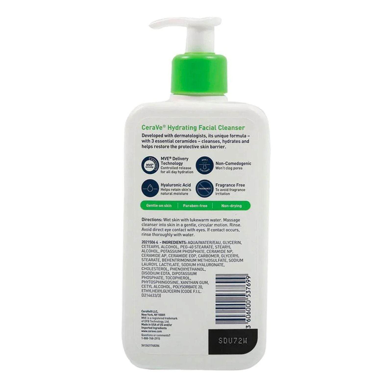 Cerave Hydrating Facial Cleanser For Normal To Dry Skin 87Ml - Vitamins House