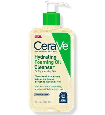 Cerave Hydrating Foaming Oil Cleanser For Dry To Very Dry Skin 355Ml - Vitamins House