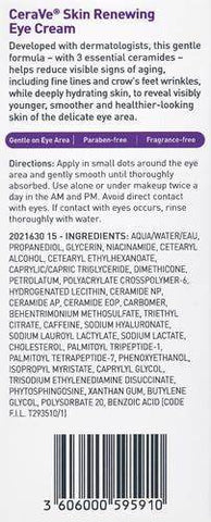 Cerave Skin Renewing Eye Cream 14.2G - Vitamins House
