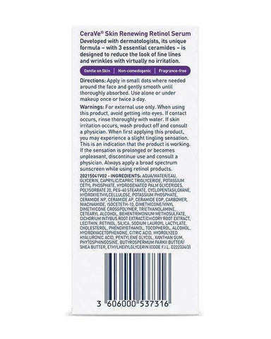Cerave Skin Renewing Retinol Serum 30Ml - Vitamins House
