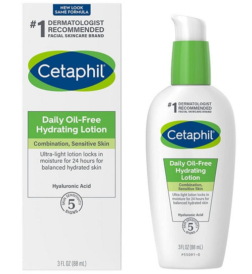 Cetaphil Daily Oil Free Hydrating Lotion Combination Sensitive Skin 88Ml