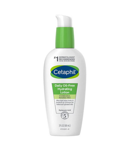 Cetaphil Daily Oil Free Hydrating Lotion Combination Sensitive Skin 88Ml