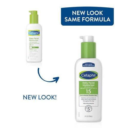 Cetaphil Daily Facial Moisturizer With Sunscreen Broad Spectrum Spf 15 Dry To Normal Sensitive Skin 118Ml - Vitamins House