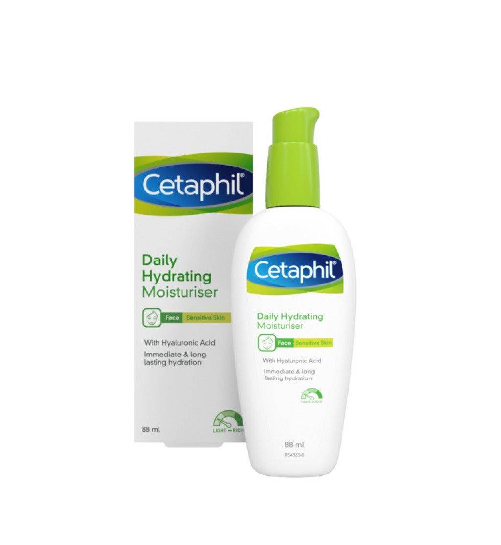 Cetaphil Daily Hydrating Moisturizer Face Sensitive Skin With Hyaluronic Acid 88Ml - Vitamins House