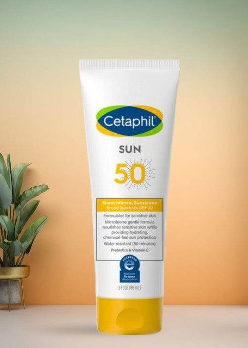 Cetaphil Sheer Mineral Sunscreen Broad Spectrum Spf 50 89Ml - Vitamins House