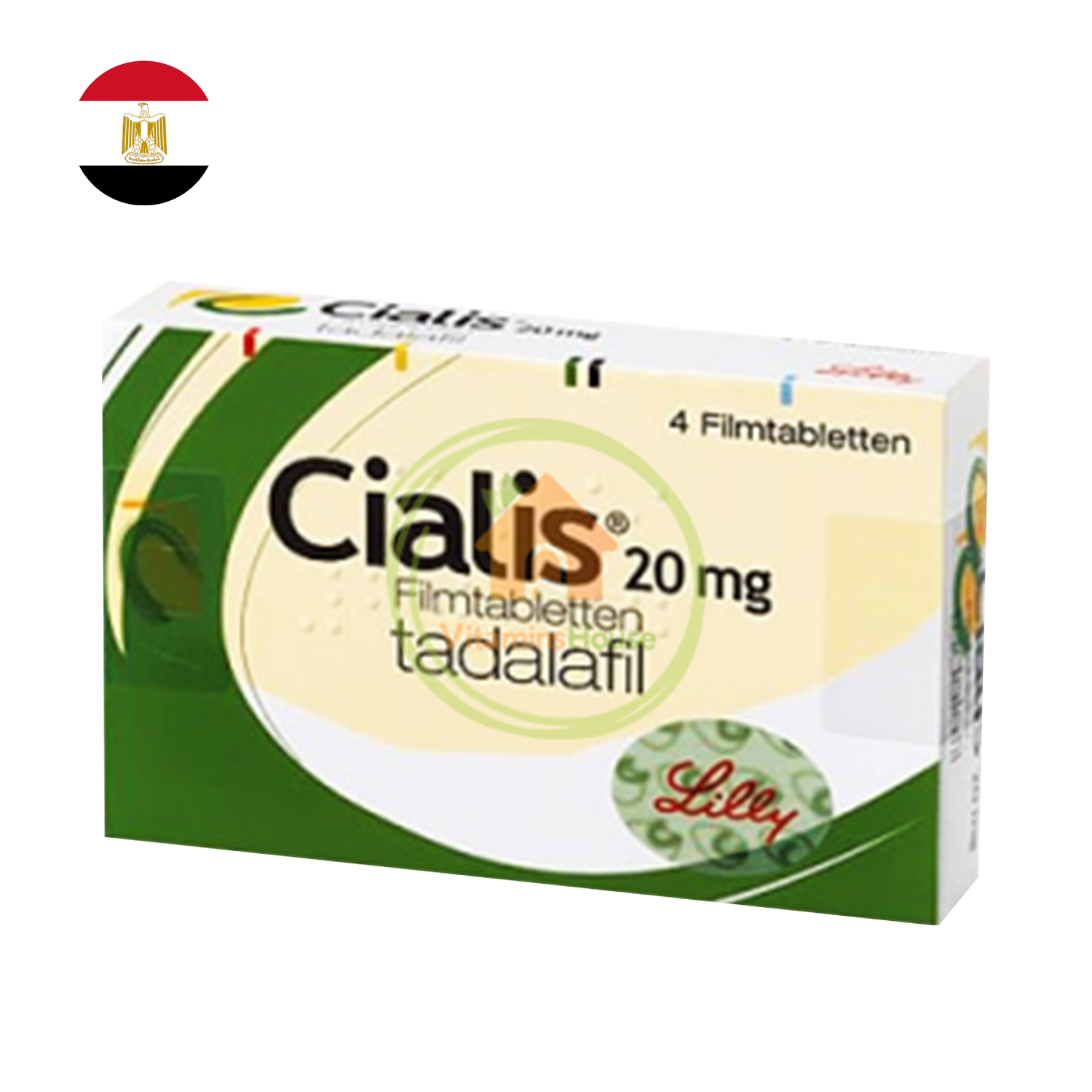 Cialis 20mg - 4 Tablets (Egypt) - Vitamins House