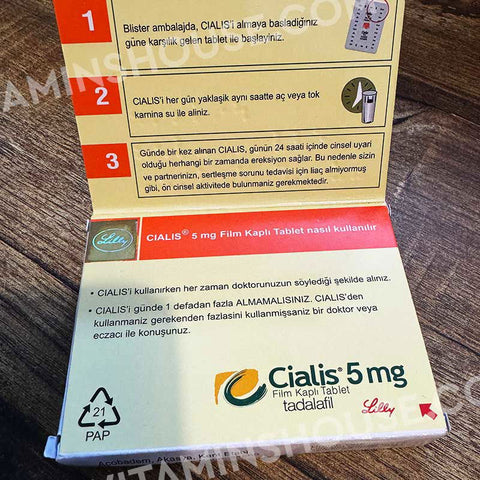 Cialis 5mg 28 Tablets (Tadalafil) - Vitamins House