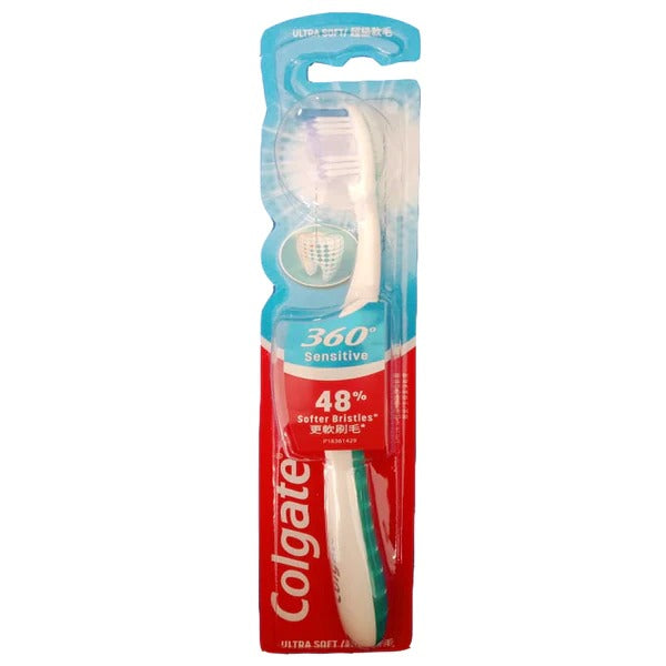 Colgate 360 Sensitive Pro-Relief Ultra Soft Toothbrush (Green), 1 Ct
