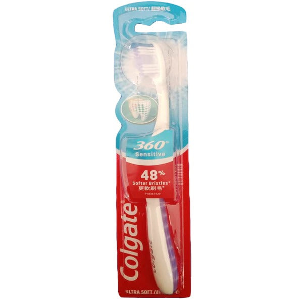 Colgate 360 Sensitive Pro-Relief Ultra Soft Toothbrush (Purple), 1 Ct